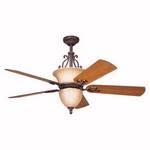 52-Inch Ceiling Fan with Five Blades plus Light Kits
