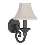 Sconce with Eggshell Silk Shade