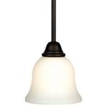 Mini-Pendant with Satin White Glass