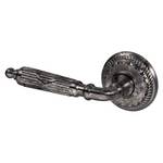 Left-Hand Ribbon and Reed Door Lever Privacy Set