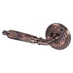 Left-Hand Ribbon and Reed Door Lever Privacy Set