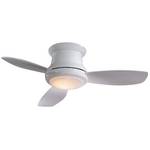 52-Inch Hugger Ceiling Fan with Three Blades and Light Kit