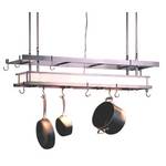 Pot Rack with Four Lamps