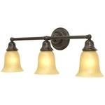 Classic Three-Light Bathroom Fixture