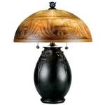 Etched Glass Table Lamp