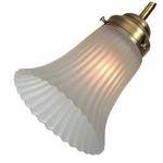 Fluted Bell Glass Shade 