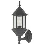Outdoor Wall Light with Six-Sided Glass Shade