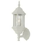 Outdoor Wall Light with Six-Sided Glass Shade