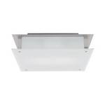Two-Light Halogen Square Flushmount Ceiling Fixture