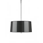 Three-Light Black Barrel Shade Pendant