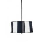 Three-Light Silver Barrel Shade Pendant 