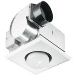 Bathroom 70 CFM Exhaust Fan with Heat Lamp