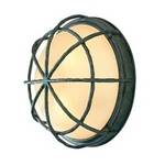 Two-Light Iron Marine Style Wall or Ceiling Fixture
