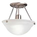 Single-Light Semi-Flush Ceiling Fixture 