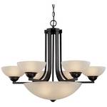 Nine-Light Chandelier 