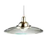Pendant with Glass Saucer Shade