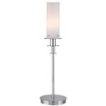 Table Lamp with Frosted-Glass Shade