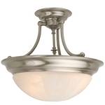 Energy Star Qualified Three-Light Semi-Flush Ceiling Fixture