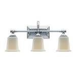 Three-Light Chrome Vanity Light