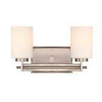 Two-Light Antique Nickel Vanity Light
