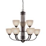 Nine-Light Chandelier 