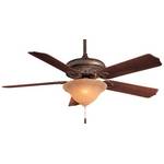 Ceiling Fan with Five Blades and Light Kit