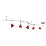 Five-Light Rail Kit with Red Glass