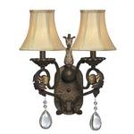 Two-Light Sconce with Crystal Pentalogues
