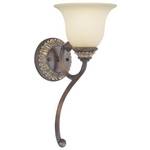 Sconce with Carmelized Glass 