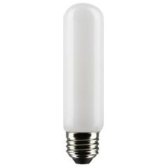 8W LED T10 Frosted Light Bulb in 2700K by Satco Lighting