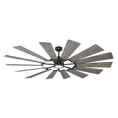 Prairie 72-Inch LED Fan in Aged Pewter by Visual Comfort & Co Fans