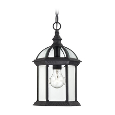 Outdoor Hanging Light with Clear Glass in Textured Black by Nuvo Lighting