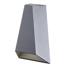 Drotto 7-Inch Grey LED Outdoor Wall Light by Kuzco Lighting