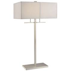 Two-Light Table Lamp with Shade