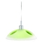 Philips Modern Pendant Light with Green Glass in Matte Chrome Finish 402423348