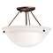 Kichler Lighting Two-Light Semi-Flush Ceiling Fixture 3718TZ
