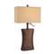 Tapered Table Lamp with Rectangular Shade