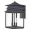 Minka Lighting, Inc. Outdoor Wall Light with Clear Glass in Black Finish 72282-66