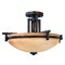 Mission Inspired Three-Light Ceiling Fixture 