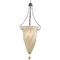 34-Inch Etched Glass Pendant