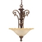Kichler Lighting Pendant Light with Beige / Cream in Parisian Bronze Finish 2698PRZ