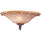 Sconce with Ornate Amber Glass 