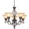 Dolan Designs Five-Light Chandelier 1960-75