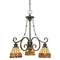 3-Light Agate Stone Chandelier