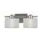 Quoizel Lighting Two-Light Bathroom Fixture with Ripple Glass PF8602ES