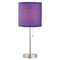 Design Classics Pauz Table Lamp with Purple Linen Lamp Shade 1900-09 SH9528