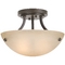 Two-Light Semi-Flush Ceiling Fixture