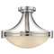 Three-Light Semi-Flush Ceiling Fixture