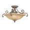Four-Light Semi-Flush Ceiling Fixture