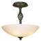 Three-Light Semi-Flush Ceiling Fixture